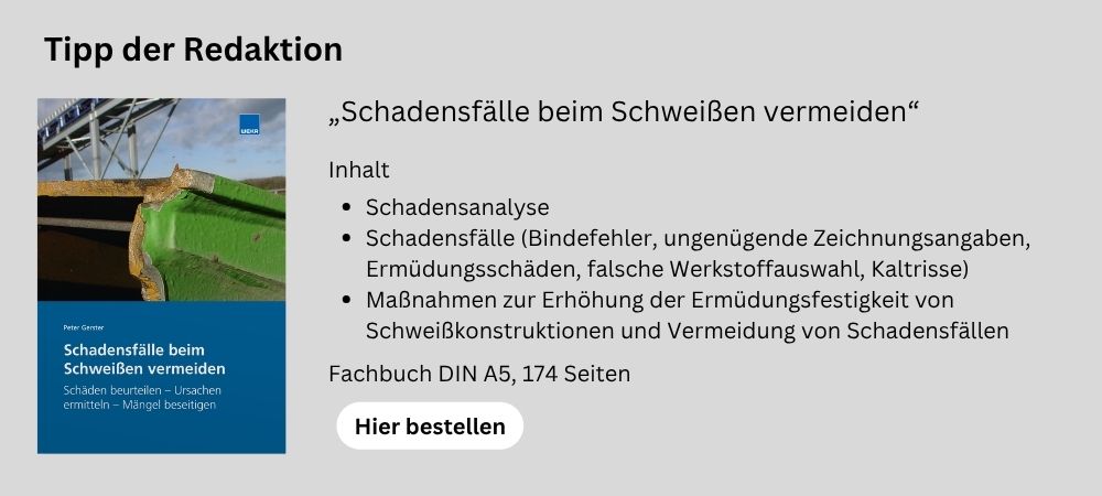 Fachbuch „Schadensfälle beim Schweißen vermeiden“